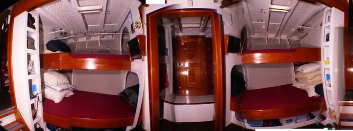 Bunk accommodations aboard CASCADE